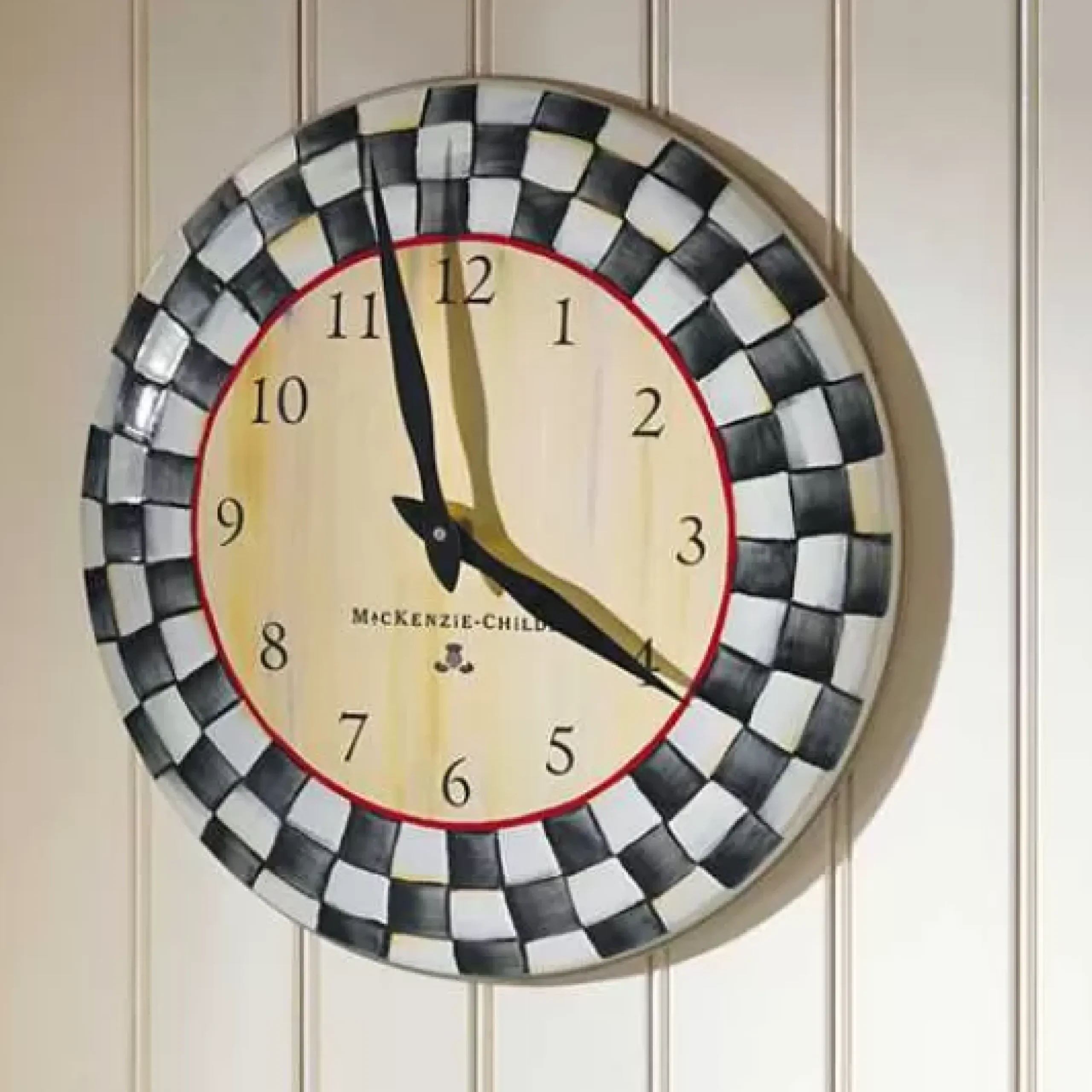 MacKenzie-Childs Courtly Check Wall Clock< Room Accents
