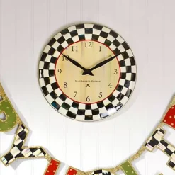 MacKenzie-Childs Courtly Check Wall Clock< Room Accents