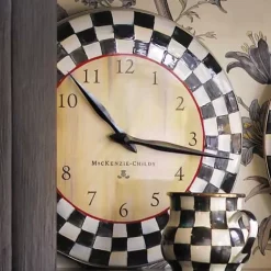 MacKenzie-Childs Courtly Check Wall Clock< Room Accents
