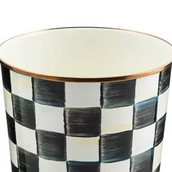 MacKenzie-Childs Courtly Check Waste Bin< Bath & Bath Accessories|Room Accents