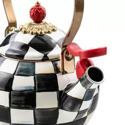 MacKenzie-Childs Courtly Check Whistling Tea Kettle< The Coffee Shop|Tea Kettles