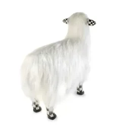 MacKenzie-Childs Courtly Check White Sheep - Large< Spring|Room Accents