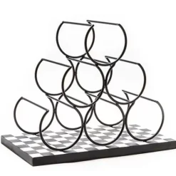 MacKenzie-Childs Courtly Check Wine Rack< Fall Entertaining|Kitchen Storage & Organization