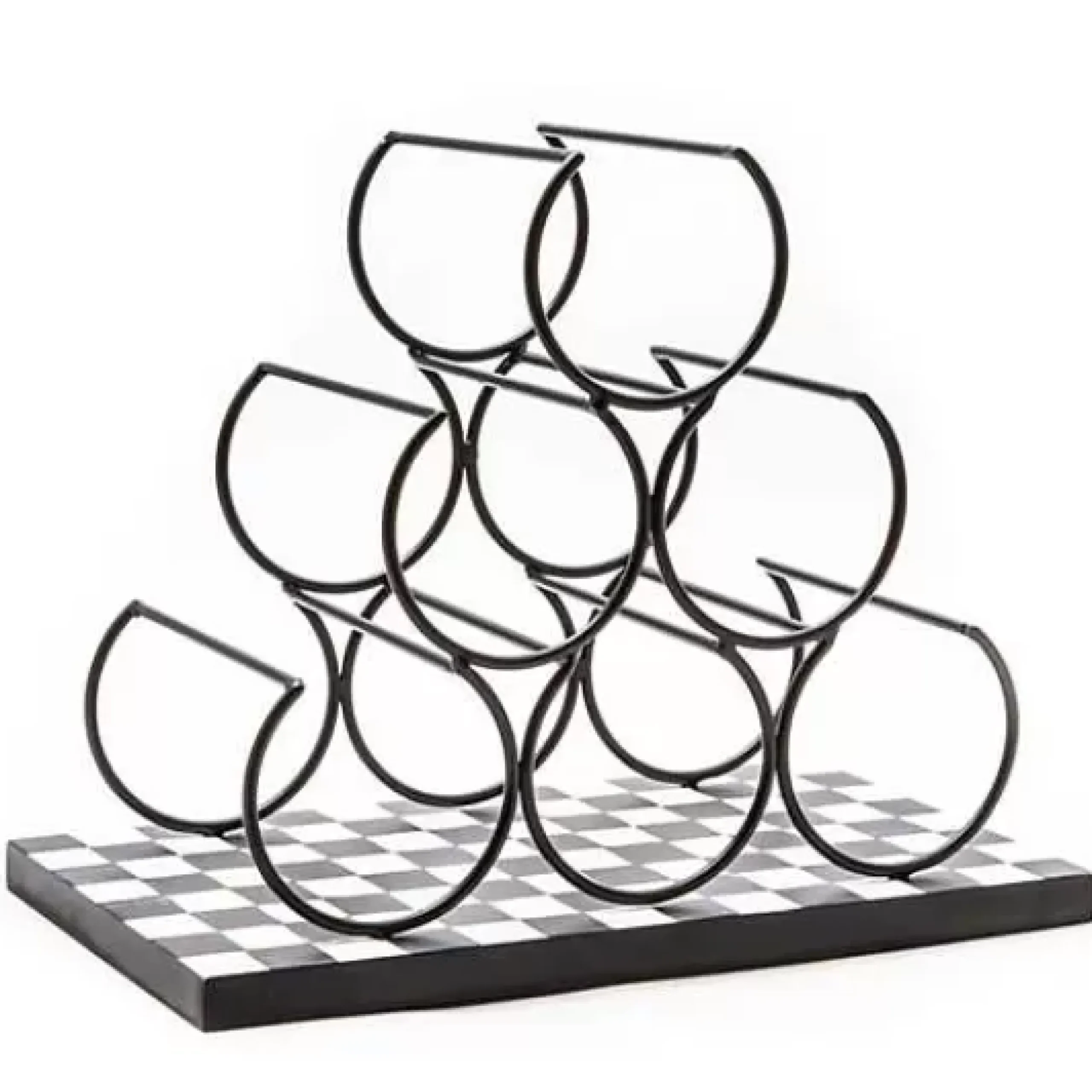 MacKenzie-Childs Courtly Check Wine Rack< Fall Entertaining|Kitchen Storage & Organization