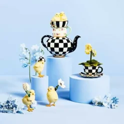 MacKenzie-Childs Courtly Chickatee Teapot< Easter|Spring