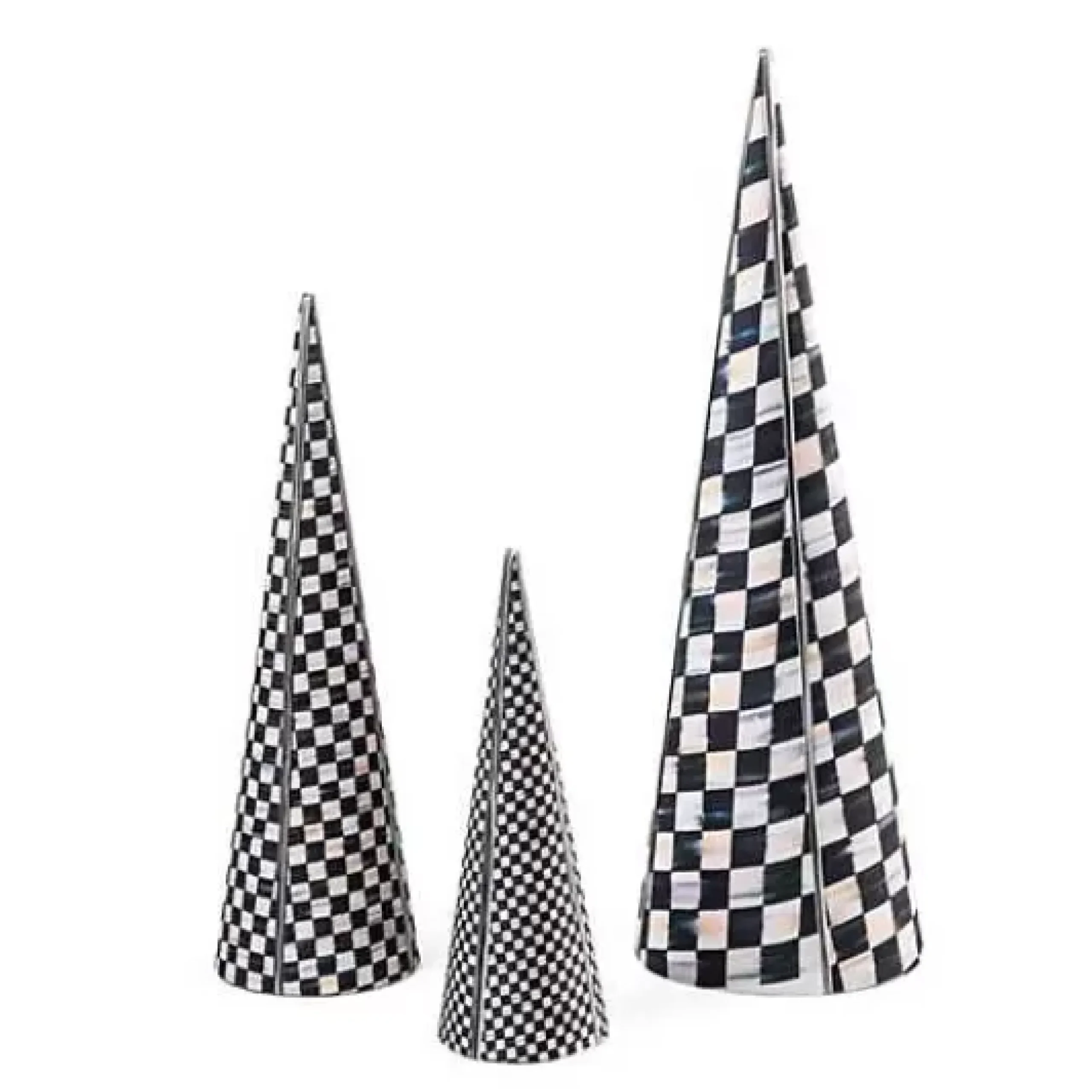 MacKenzie-Childs Courtly Cone Trees, Set of 3< Holiday|Decor Sets