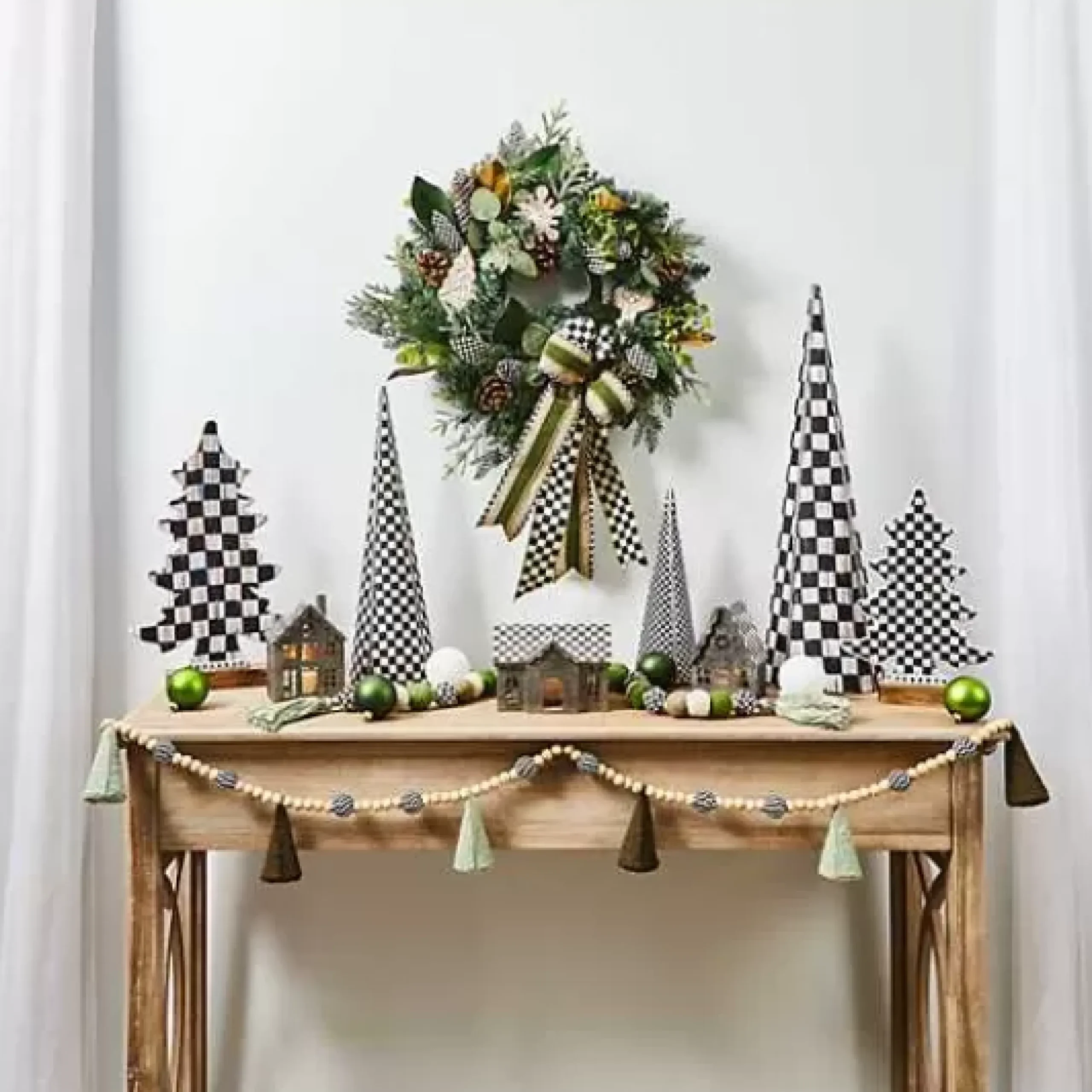 MacKenzie-Childs Courtly Cone Trees, Set of 3< Holiday|Decor Sets