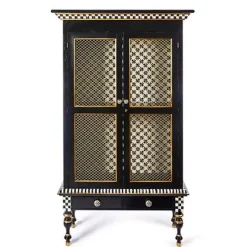 MacKenzie-Childs Courtly Criss-Cross Cabinet< Storage Furniture|Dining Room & Kitchen