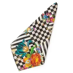 MacKenzie-Childs Courtly Flower Market Napkin< Spring|Kitchen & Table Linens