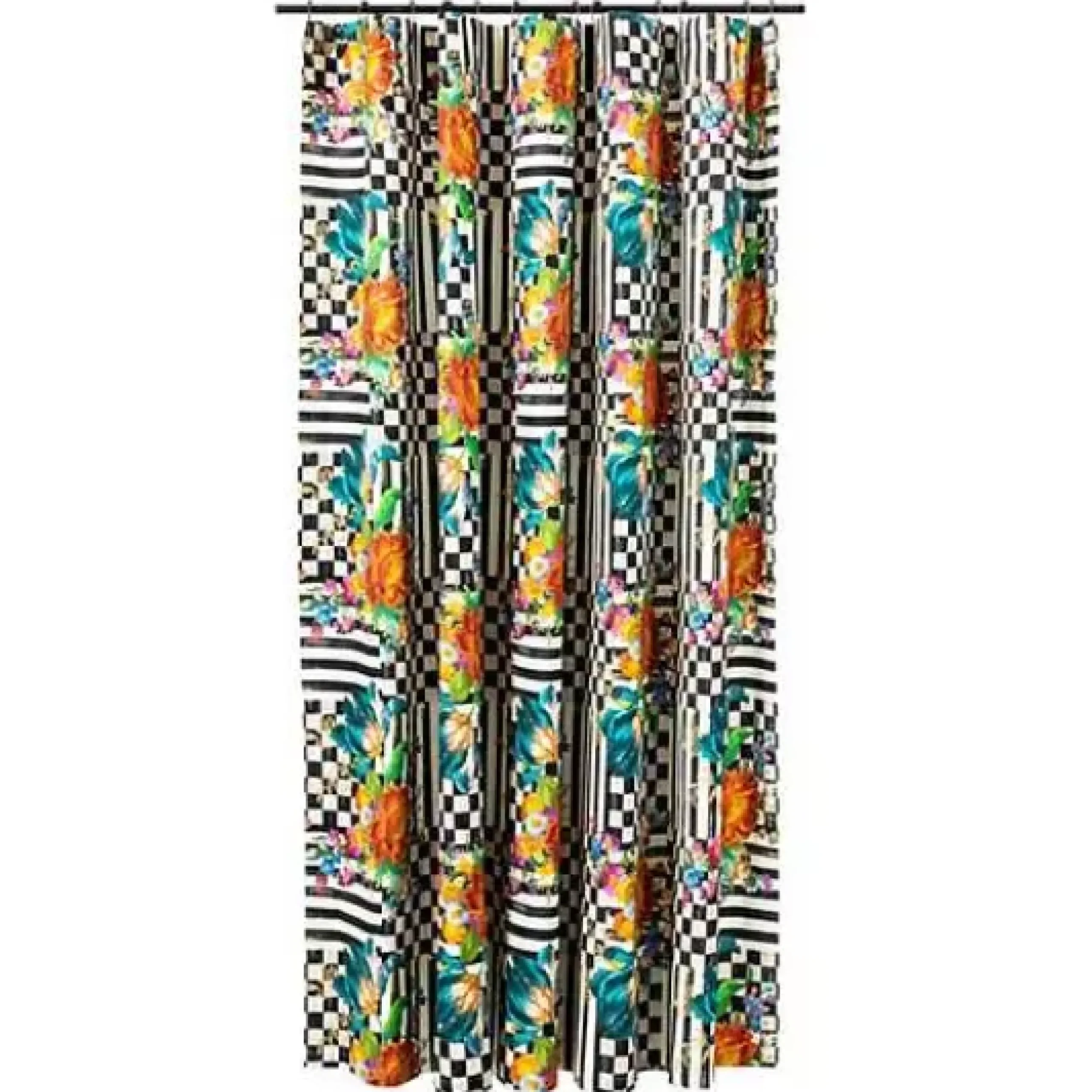 MacKenzie-Childs Courtly Flower Market Shower Curtain< Bath & Bath Accessories