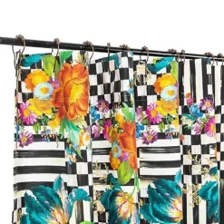 MacKenzie-Childs Courtly Flower Market Shower Curtain< Bath & Bath Accessories
