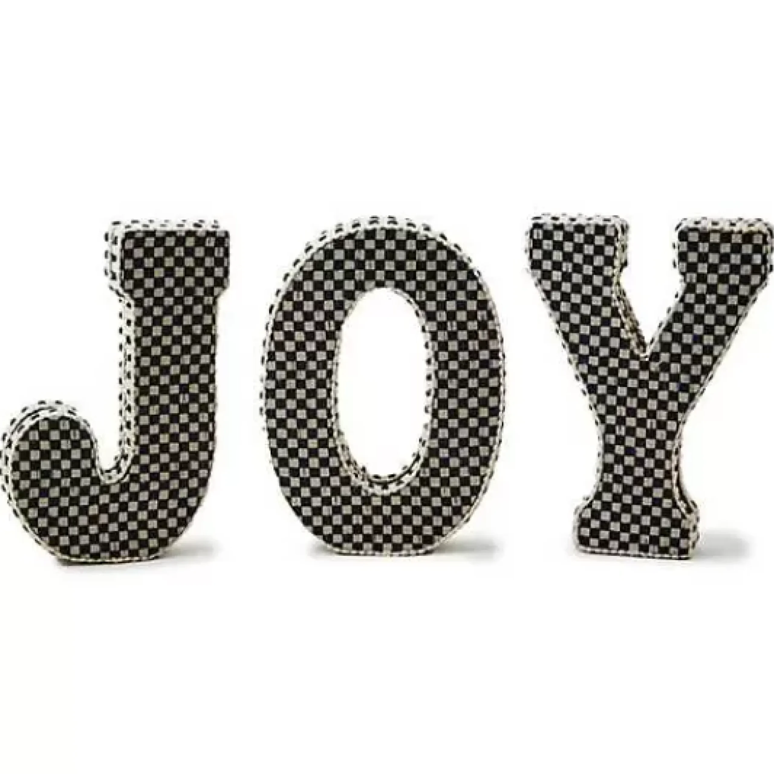 MacKenzie-Childs Courtly Joy Fabric Letter Blocks< Holiday|Room Accents