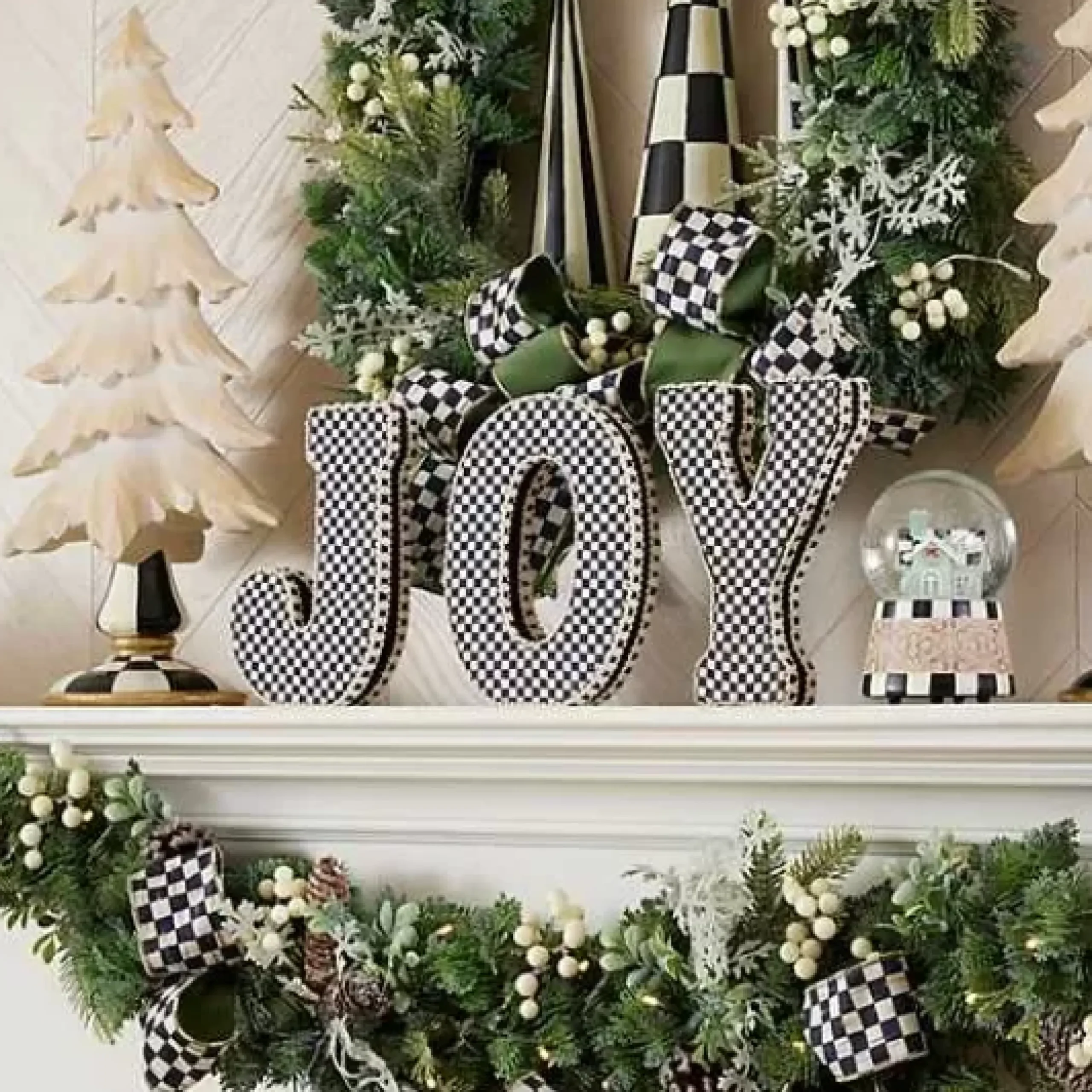 MacKenzie-Childs Courtly Joy Fabric Letter Blocks< Holiday|Room Accents