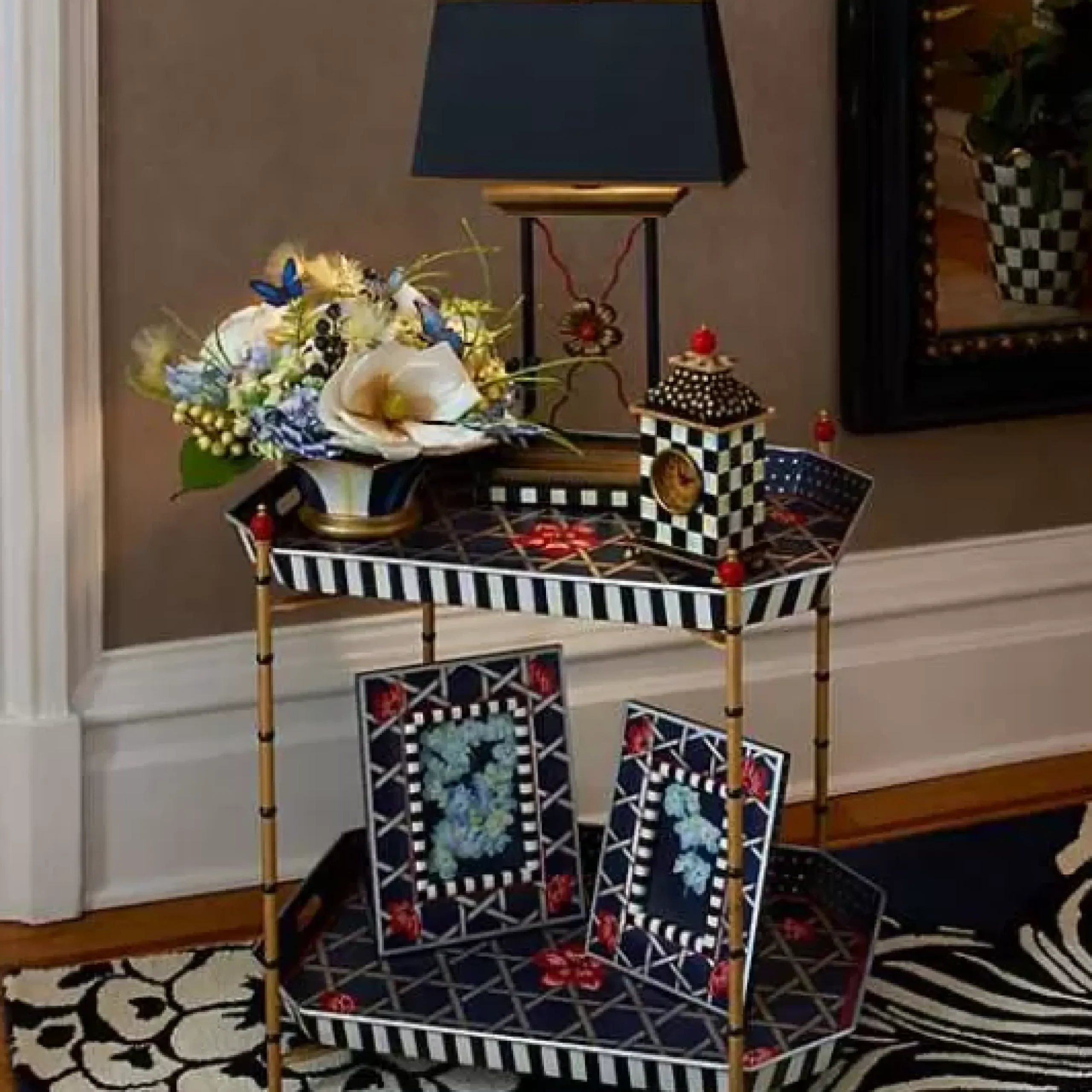 MacKenzie-Childs Courtly Library Lamp< Room Accents|Lighting