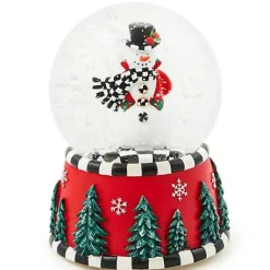 MacKenzie-Childs Courtly Snowman Snow Globe< Room Accents