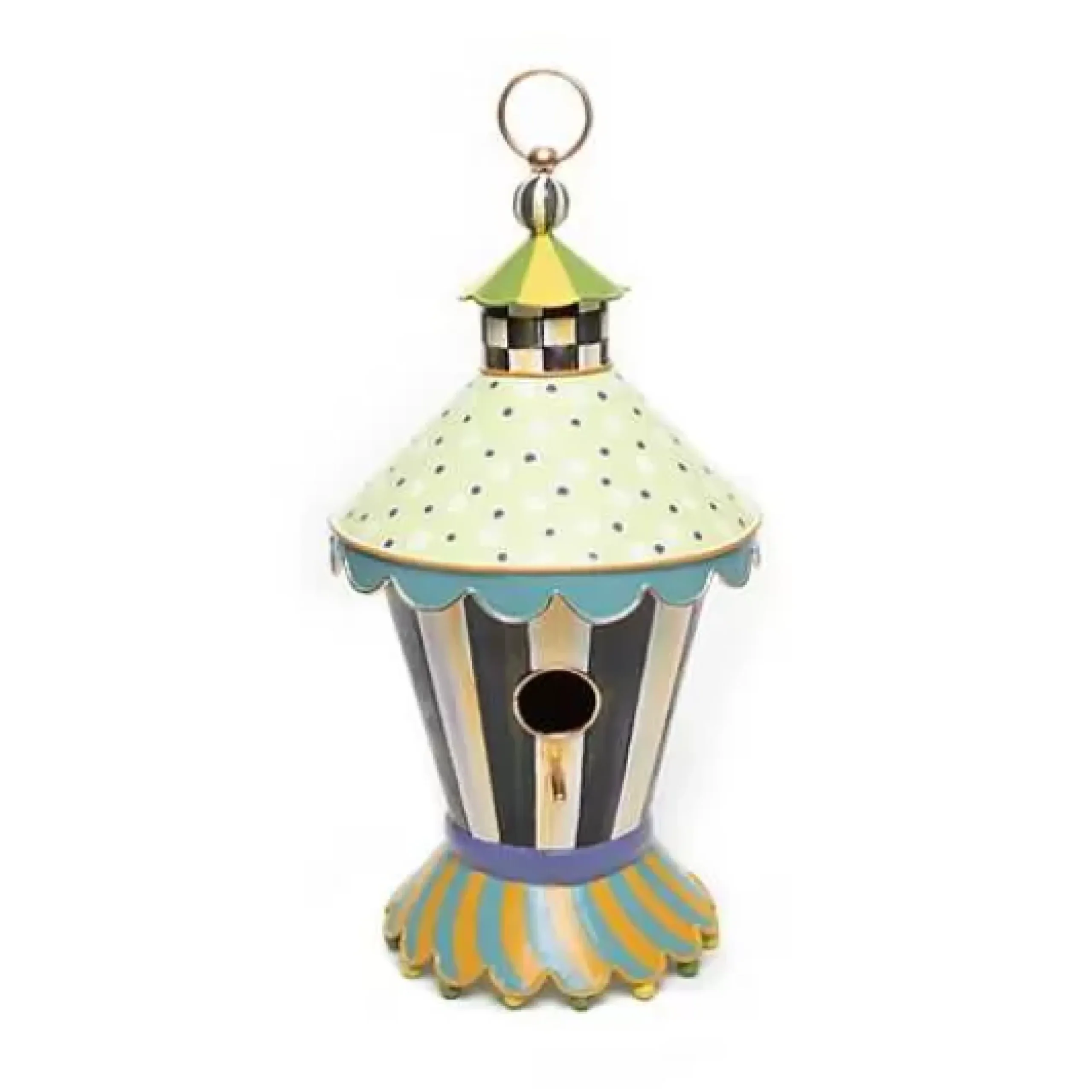 MacKenzie-Childs Courtly Stripe Birdhouse< Spring|Outdoor