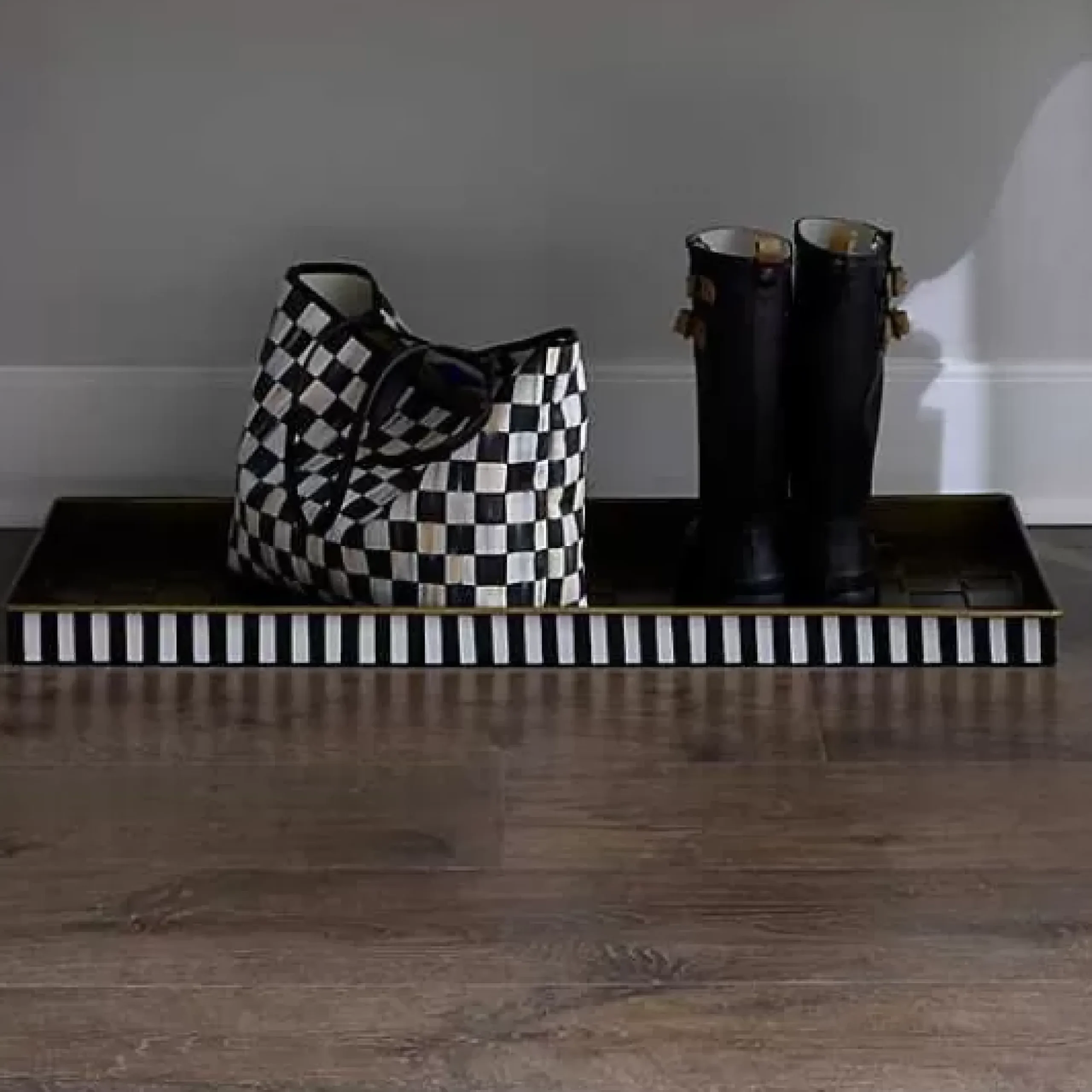 MacKenzie-Childs Courtly Stripe Boot Tray< Room Accents