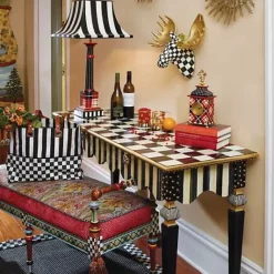 MacKenzie-Childs Courtly Stripe Console Table< Storage Furniture|Entryway Furniture