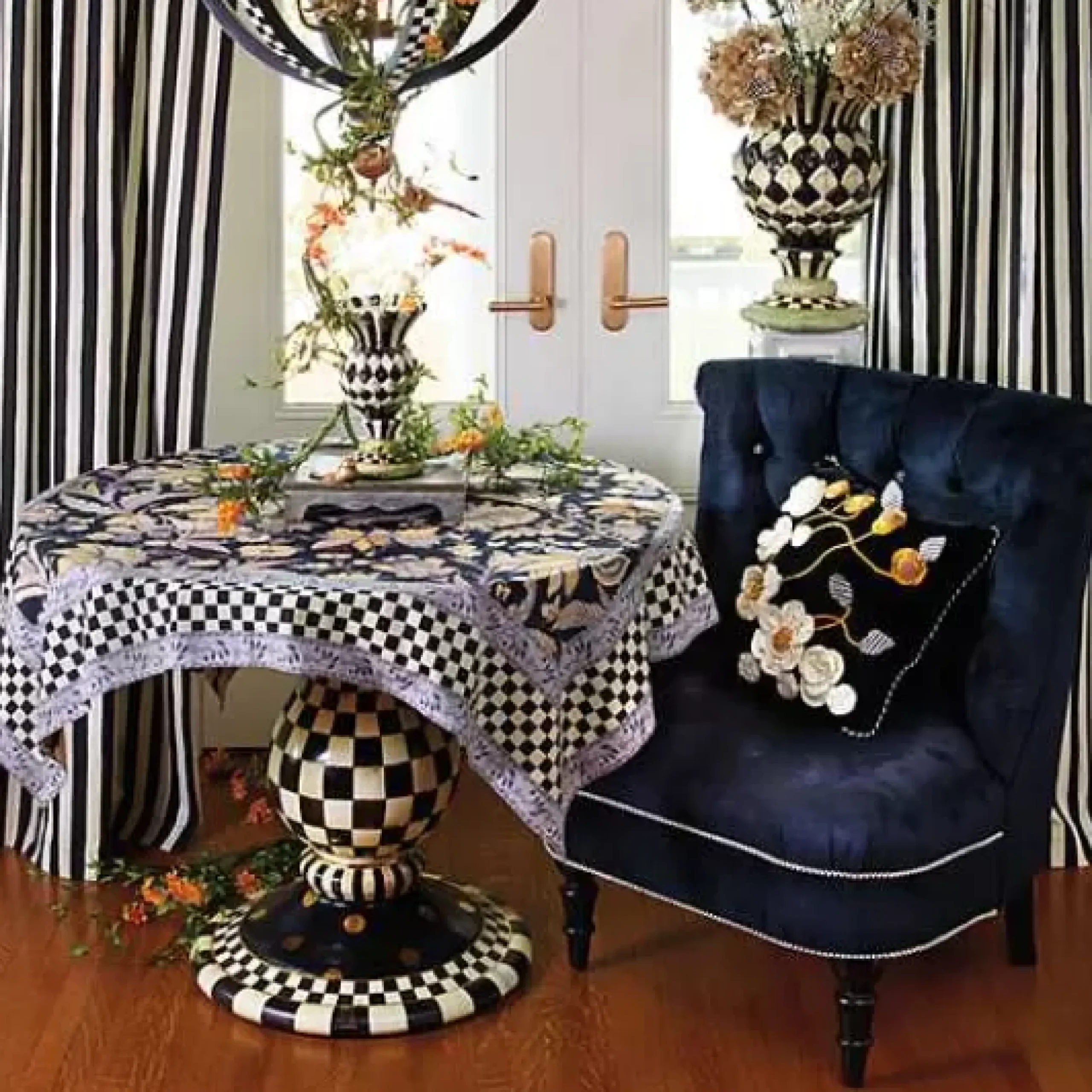 MacKenzie-Childs Courtly Stripe Curtain Panel< Room Accents