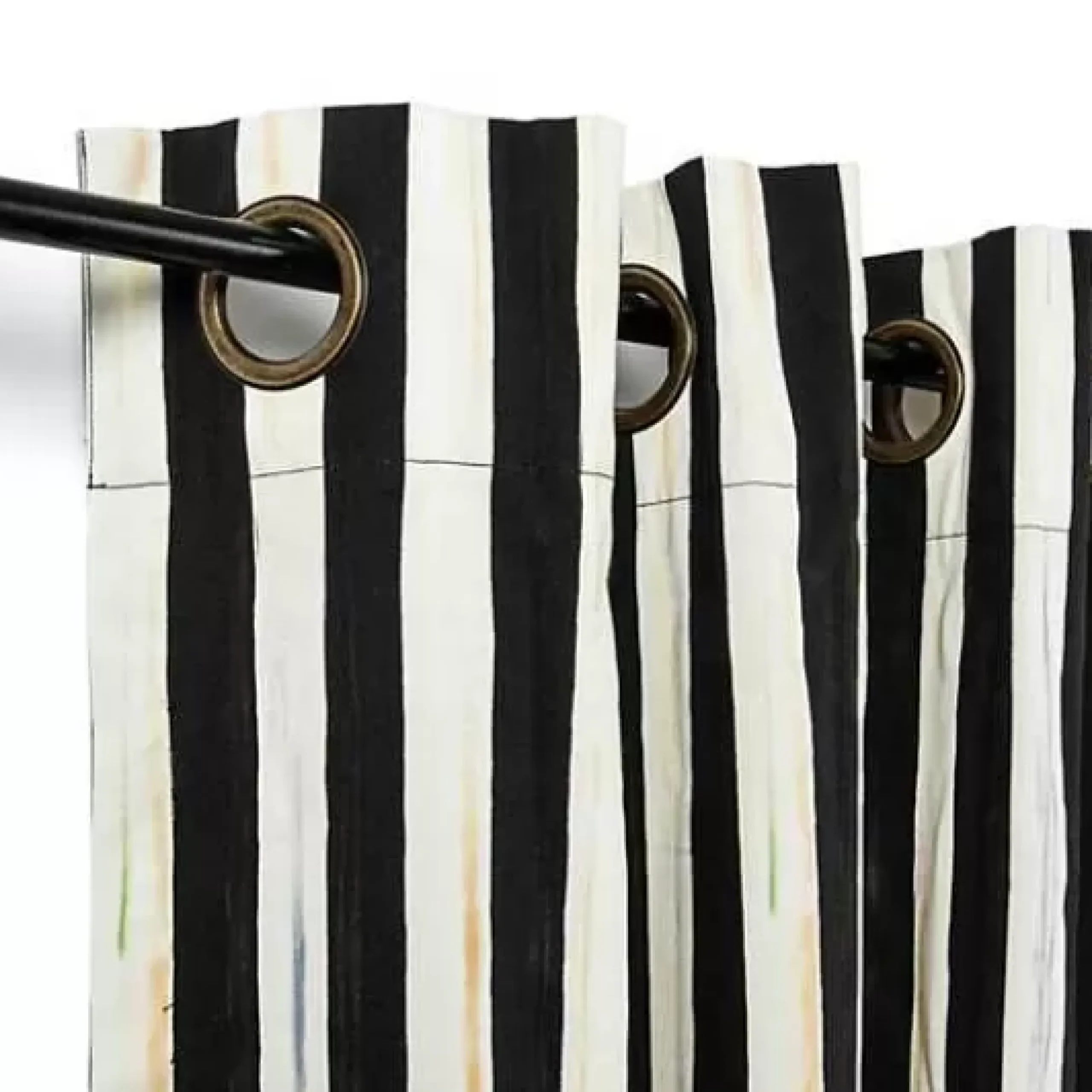 MacKenzie-Childs Courtly Stripe Grommet Top Curtain Panel< Room Accents