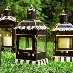 MacKenzie-Childs Courtly Stripe Large Candle Lantern< Spring|The Fall Shop