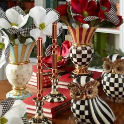 MacKenzie-Childs Courtly Stripe Owl< The Halloween Shop|The Fall Shop