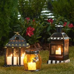 MacKenzie-Childs Courtly Stripe Small Candle Lantern< Spring|The Fall Shop