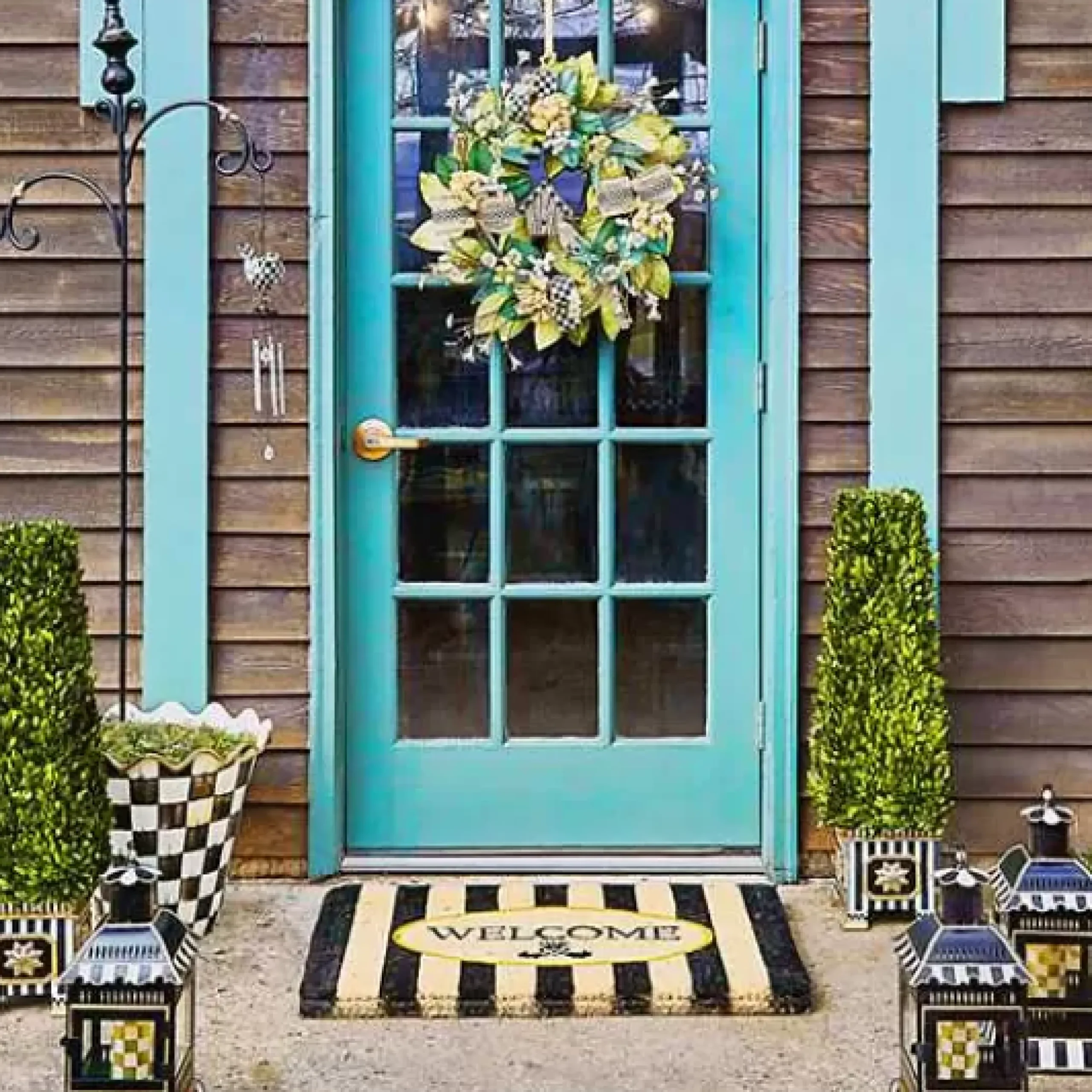 MacKenzie-Childs Courtly Stripe Small Candle Lantern< Spring|The Fall Shop
