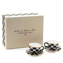 MacKenzie-Childs Courtly Teacup Salt  Pepper Set< Table Accessories|Serveware
