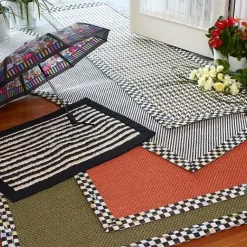 MacKenzie-Childs Courtly Twill 2'6 x 9' Runner< Rugs