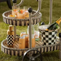 MacKenzie-Childs Courtyard Bar Cart< Outdoor|Bar Entertaining
