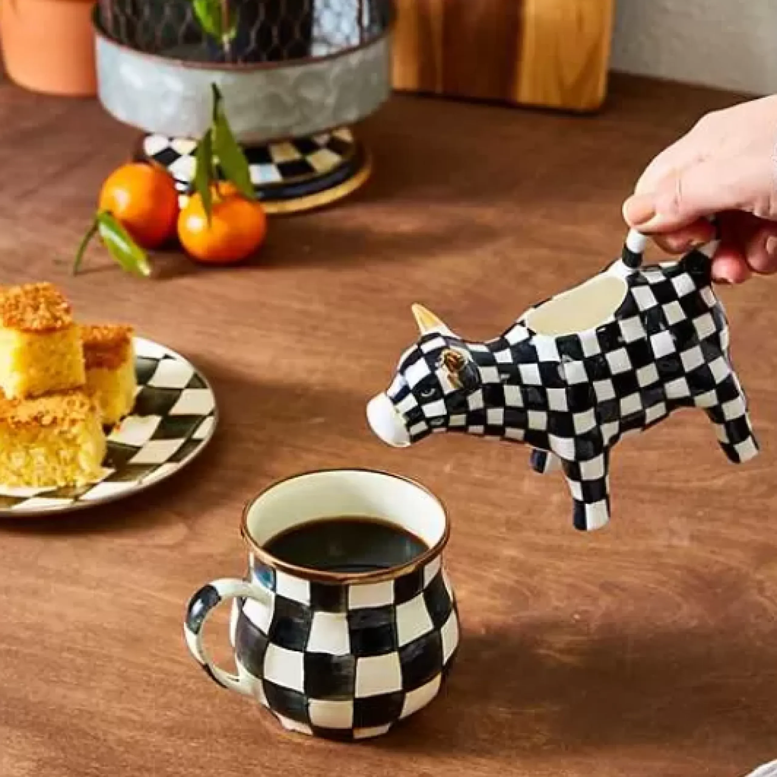 MacKenzie-Childs Cow Creamery Creamer< The Coffee Shop|Serveware