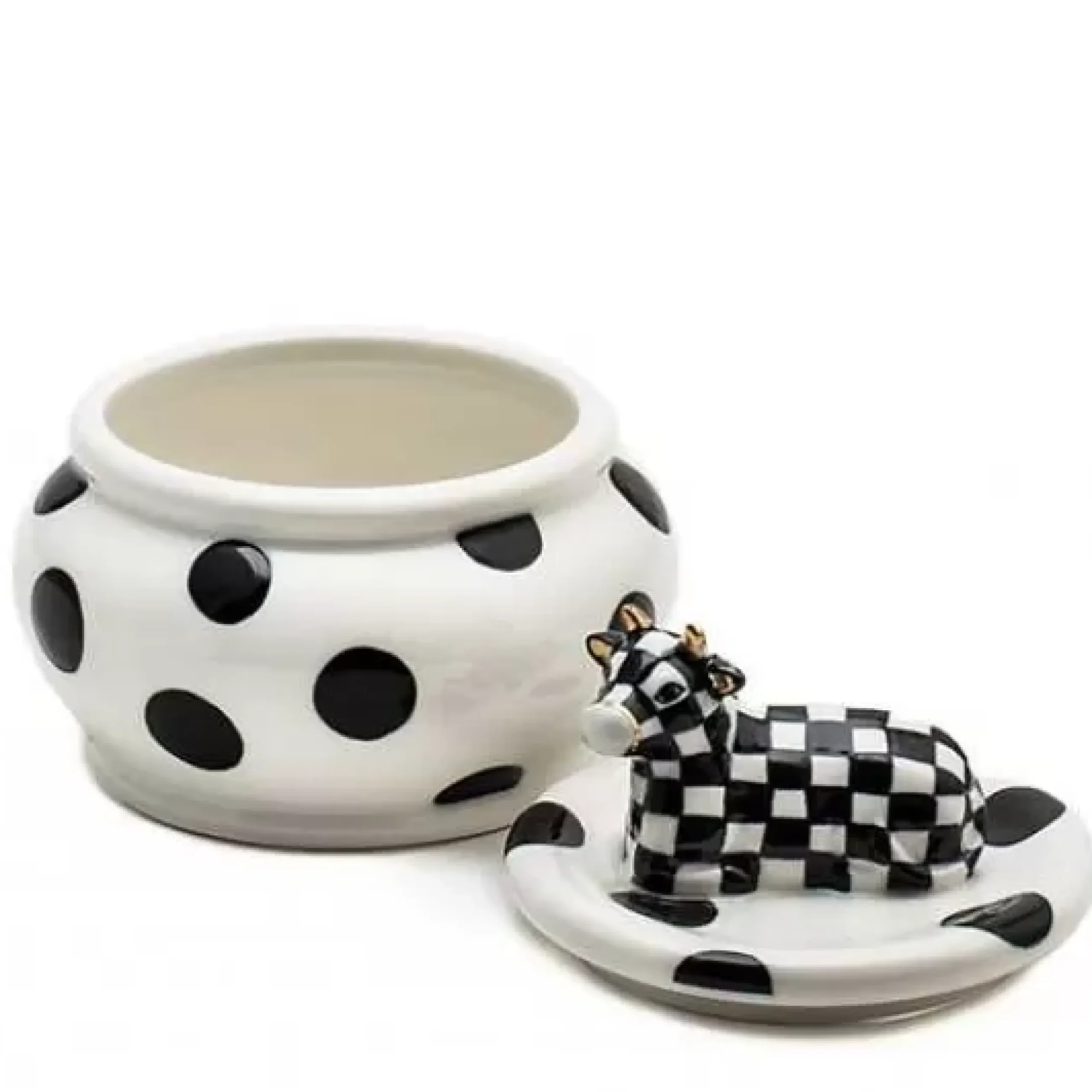 MacKenzie-Childs Cow Creamery Sugar Bowl< The Coffee Shop|Serveware