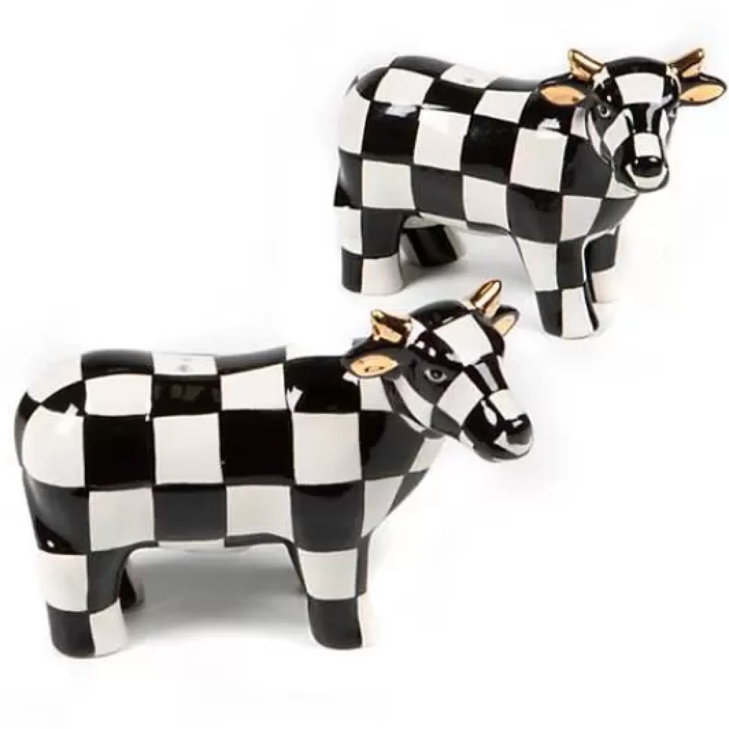 MacKenzie-Childs Cow Salt Pepper Set< Spring|Table Accessories