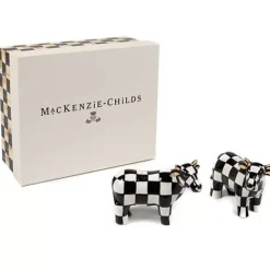 MacKenzie-Childs Cow Salt Pepper Set< Spring|Table Accessories