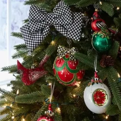 MacKenzie-Childs Cozy Christmas Capiz Jumbo Ball Ornament< Holiday