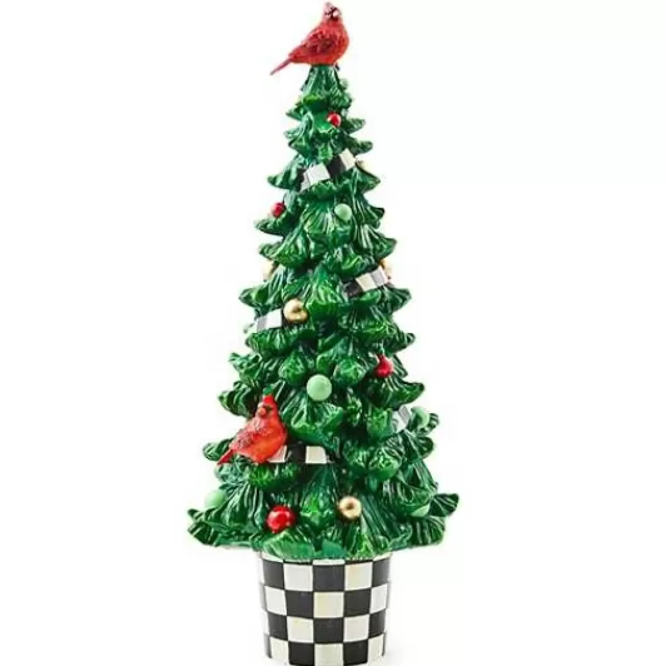 MacKenzie-Childs Cozy Christmas Illuminated Cardinal Tree< Room Accents