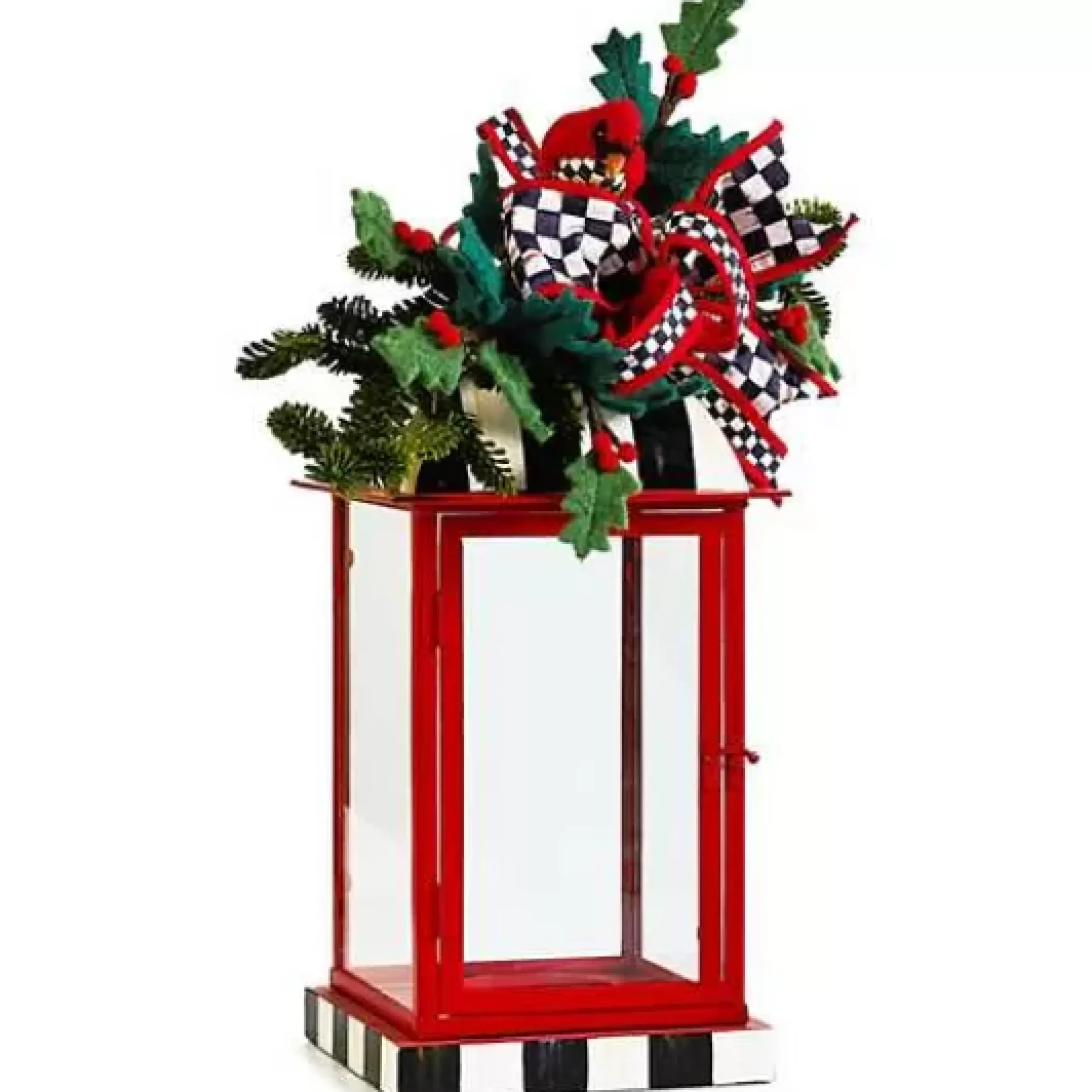 MacKenzie-Childs Cozy Christmas Lantern Arrangement< Room Accents
