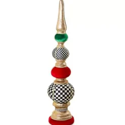 MacKenzie-Childs Cozy Christmas Large Tabletop Finial< Room Accents