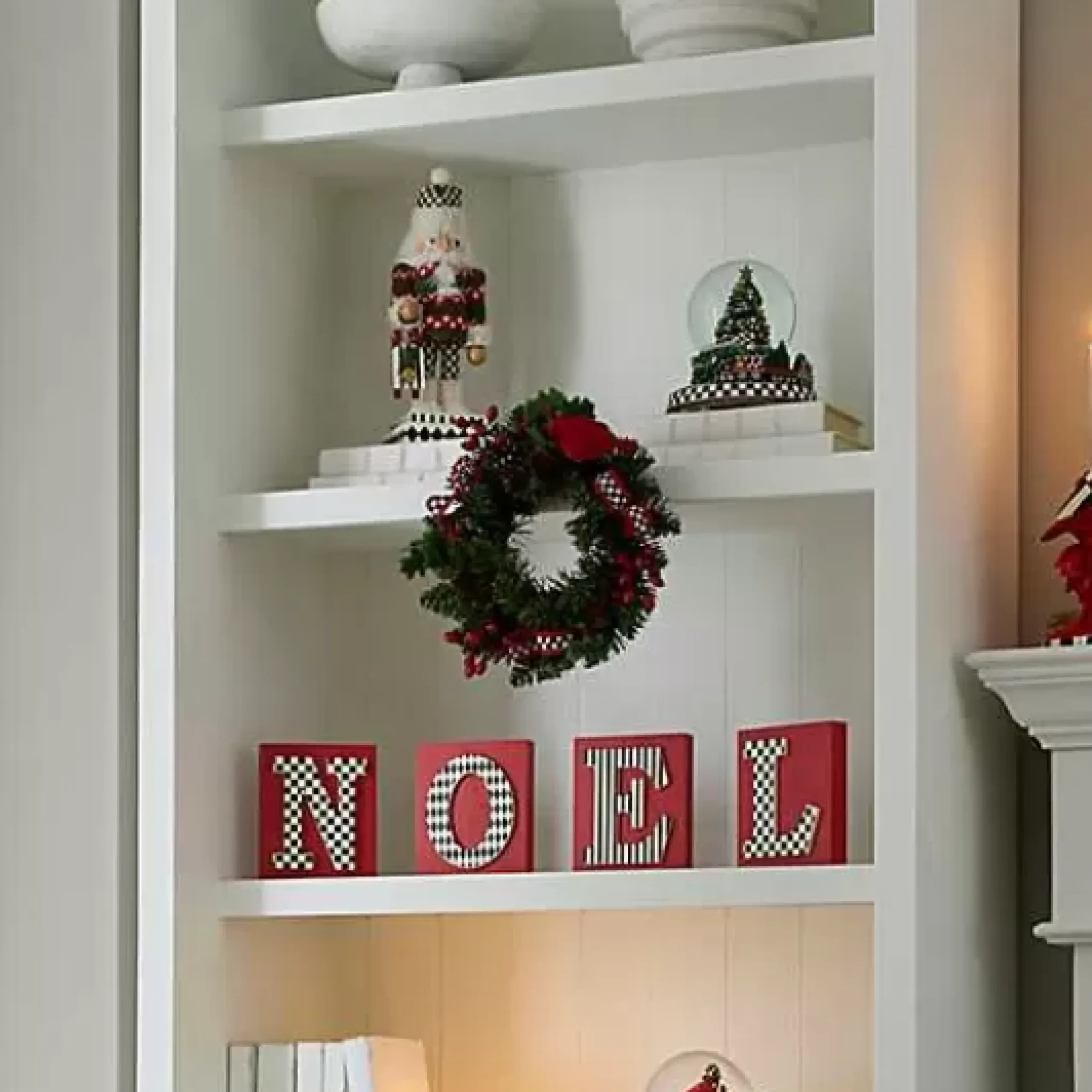 MacKenzie-Childs Cozy Christmas Mini 12 Wreath< Greenery & Florals|Outdoor