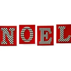 MacKenzie-Childs Cozy Christmas Noel Letter Set< Room Accents