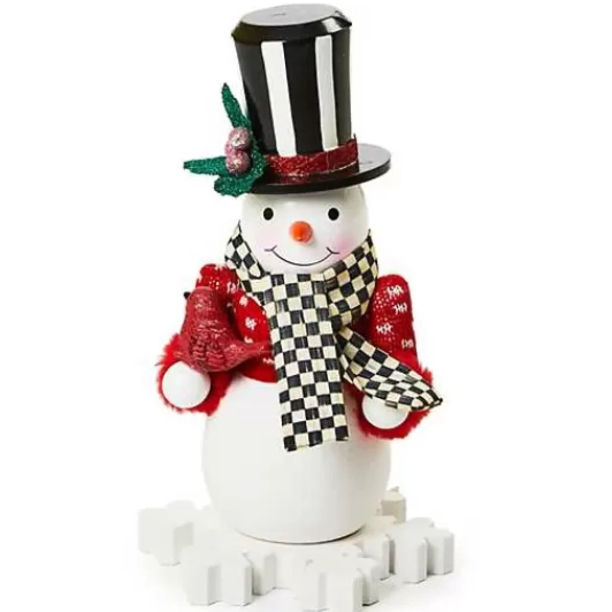 MacKenzie-Childs Cozy Christmas Snowman Nutcracker< Room Accents