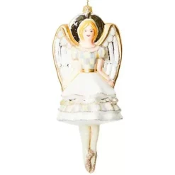 MacKenzie-Childs Crystal Palace Angel Glass Ornament< Holiday