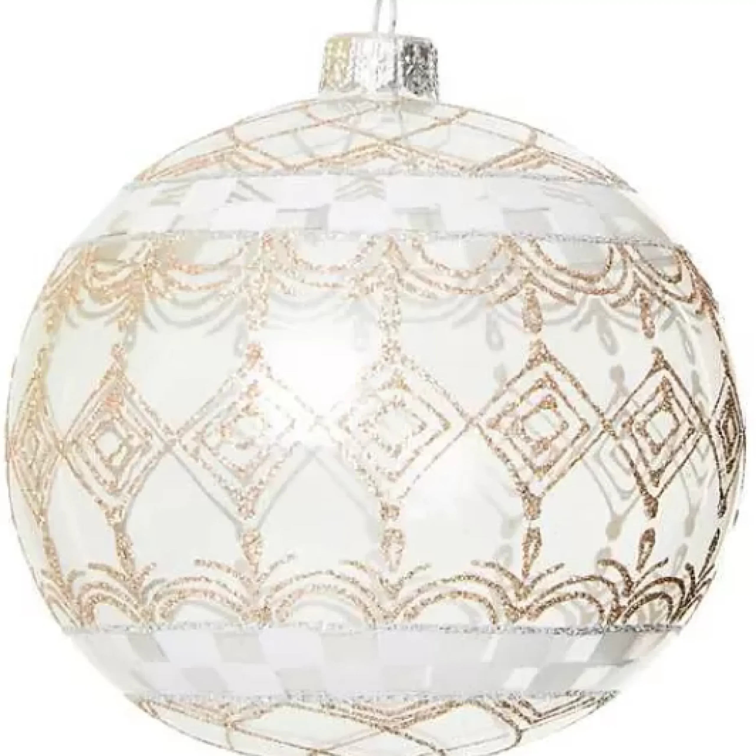 MacKenzie-Childs Crystal Palace Ball Glass Ornament< Holiday