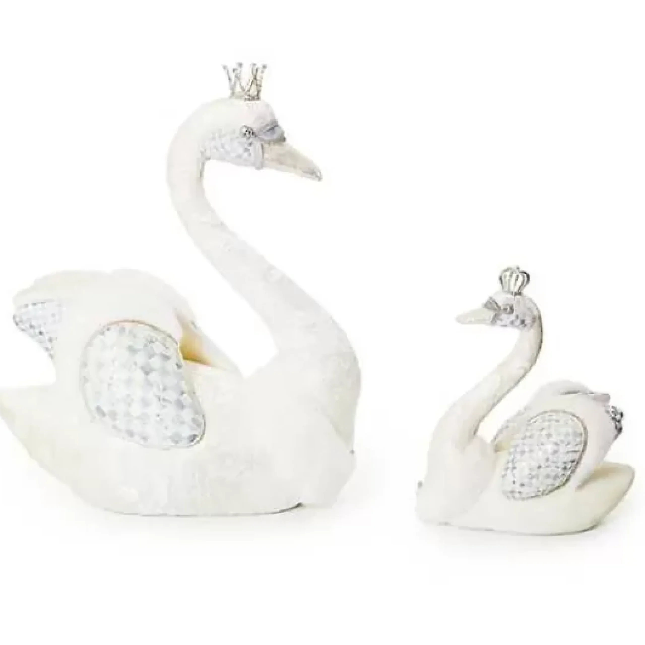 MacKenzie-Childs Crystal Palace Embellished Fabric Swan< Room Accents