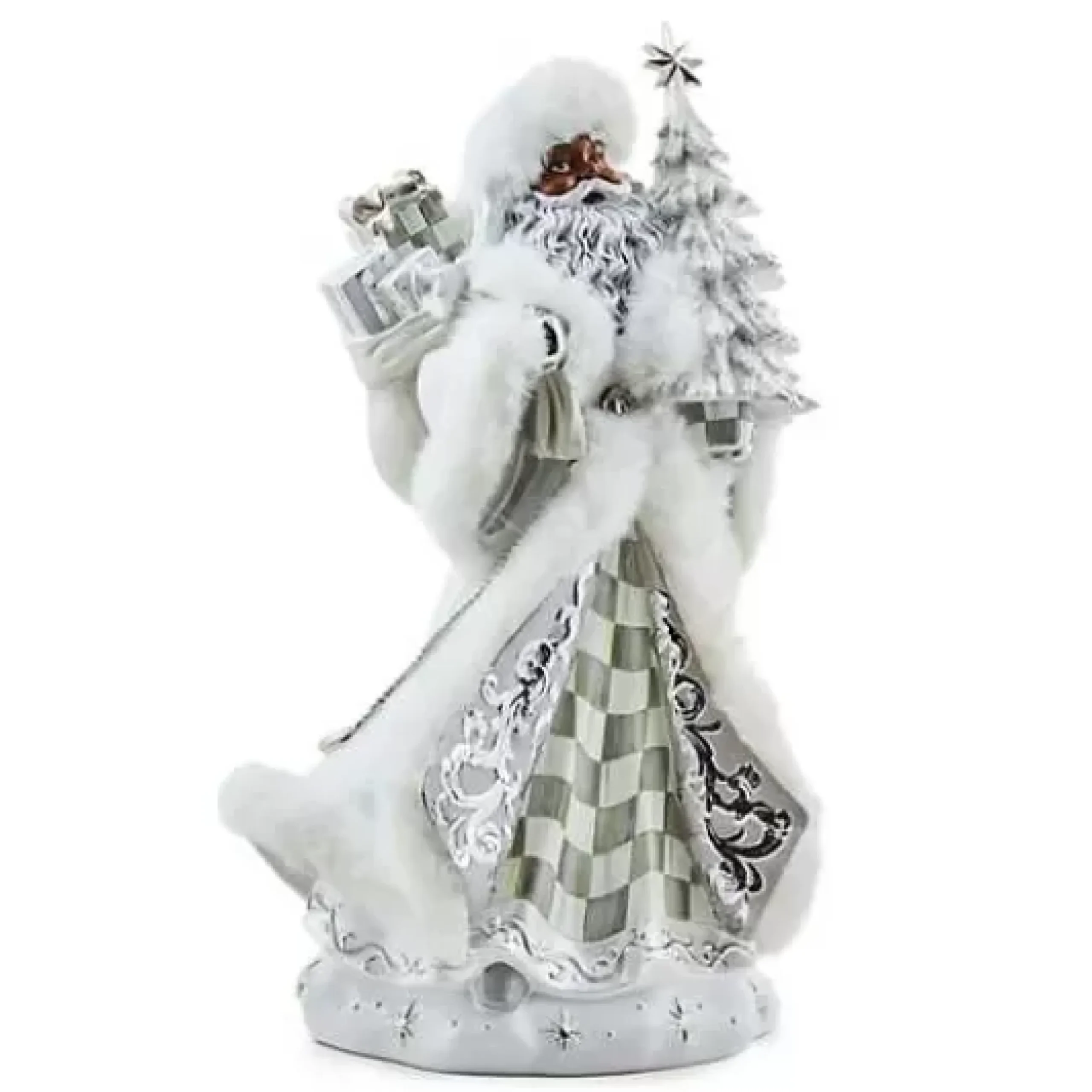 MacKenzie-Childs Crystal Palace Gifting Black Santa< Holiday|Room Accents