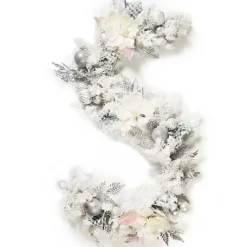 MacKenzie-Childs Crystal Palace Illuminated White Garland< Greenery & Florals|Room Accents