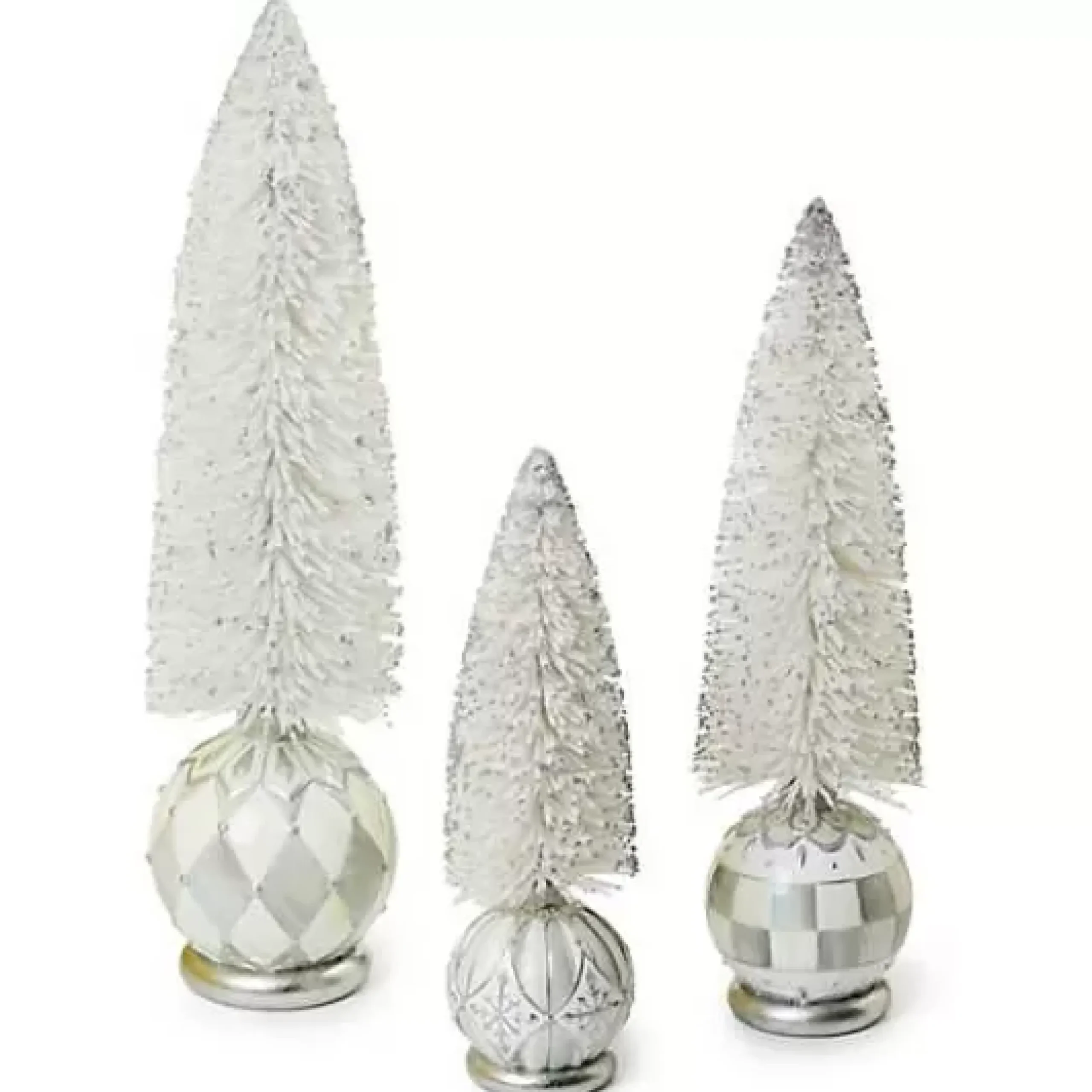 MacKenzie-Childs Crystal Palace Medium Illuminated Bottle Brush Tree< Room Accents