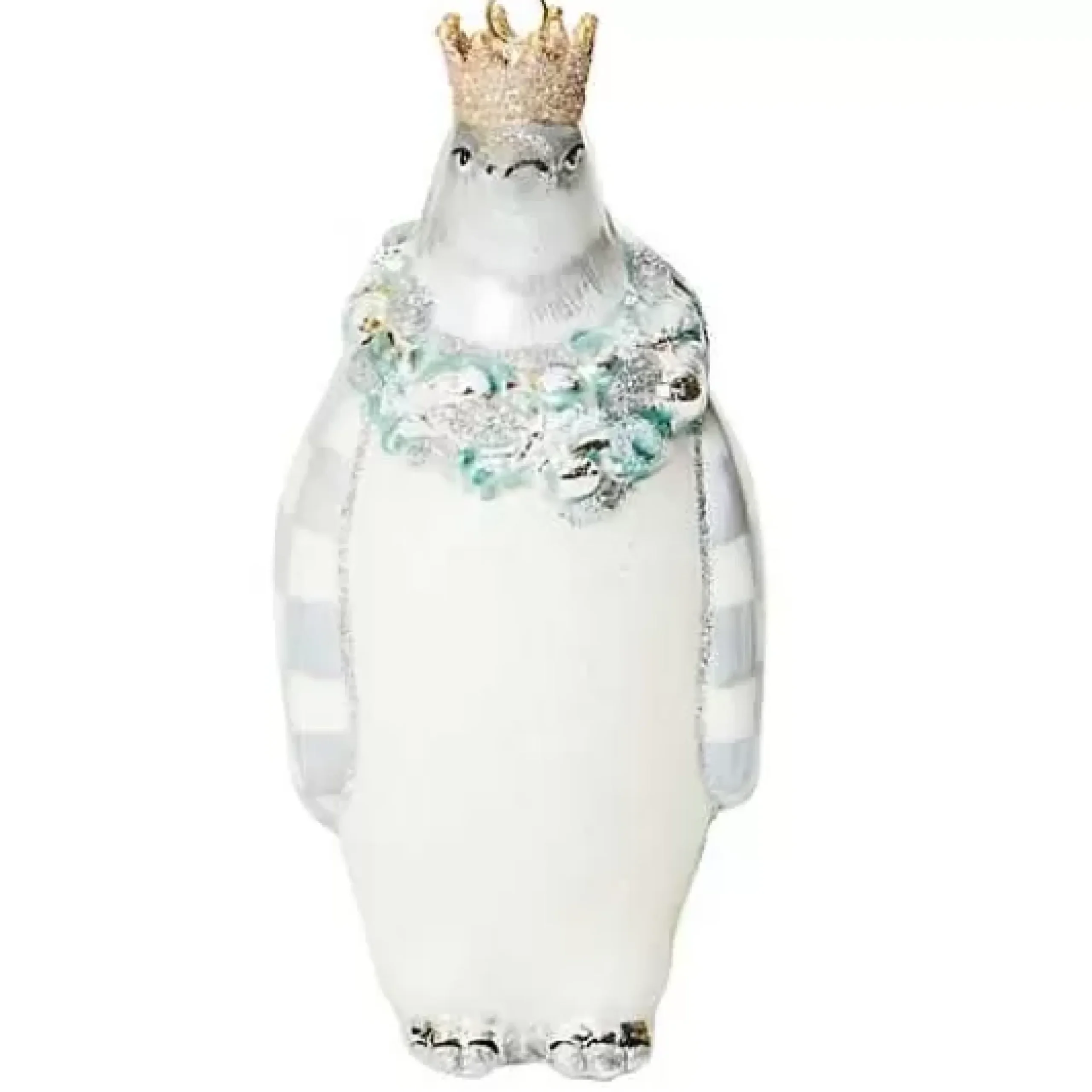 MacKenzie-Childs Crystal Palace Penguin Glass Ornament< Holiday