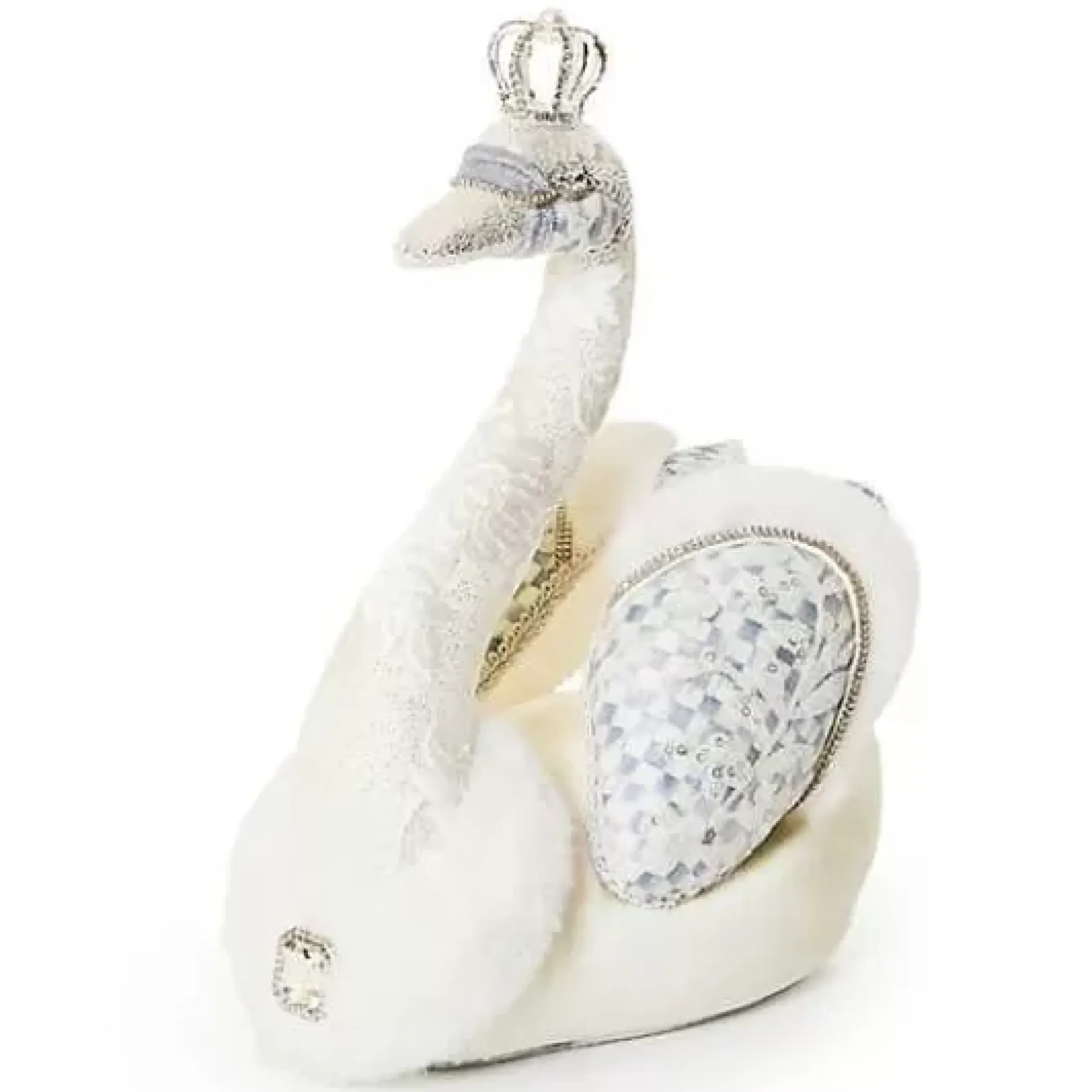 MacKenzie-Childs Crystal Palace Small Embellished Fabric Swan< Room Accents